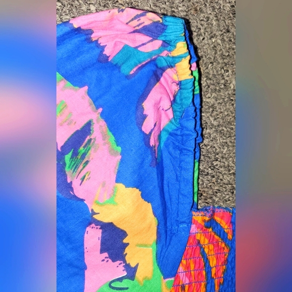 🌺🌸 Vibrant Tropical Midi Dress | PL Petite | 100% Cotton - Picture 6 of 8